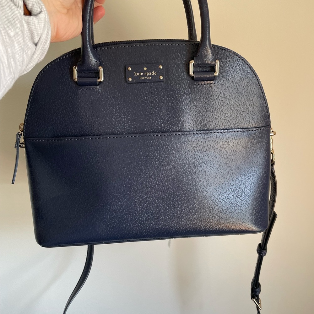 Kate Spade Done Crossbody Satchel in Navy